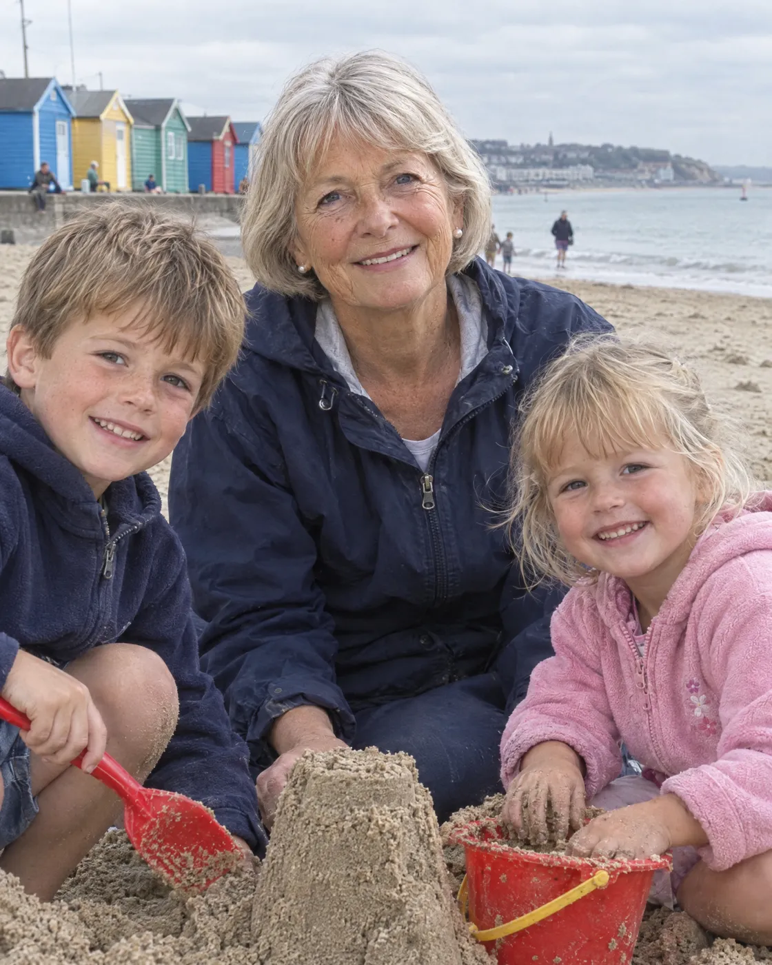 With Tom and Lily at Weymouth