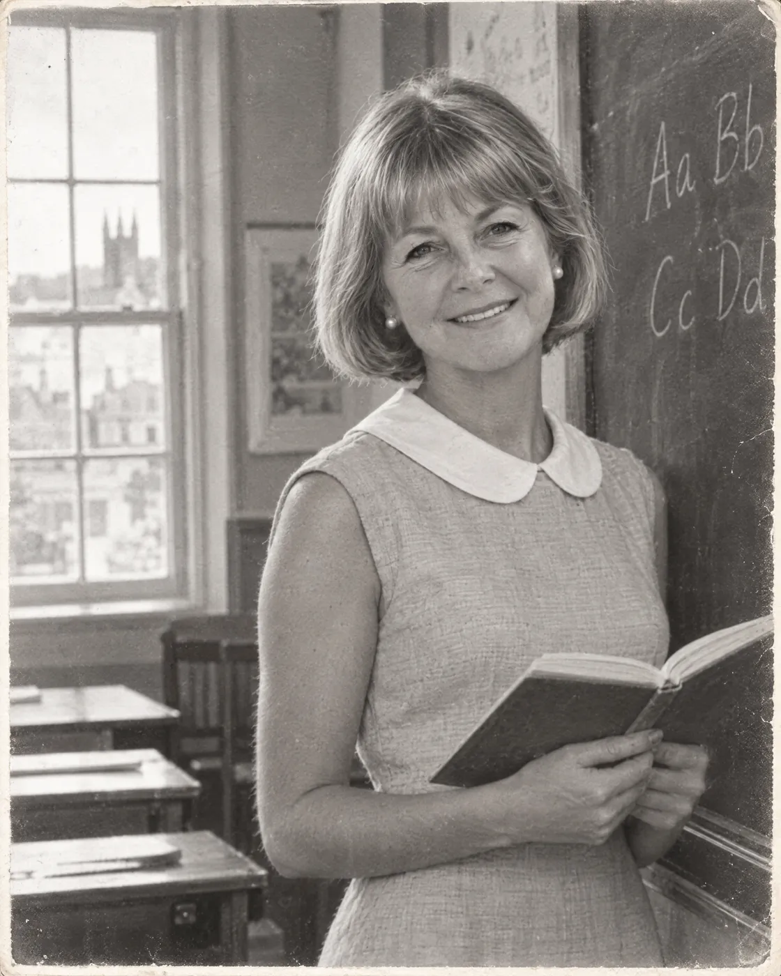 Her first classroom, 1968